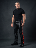 Slim Fitting PU Leather Pants