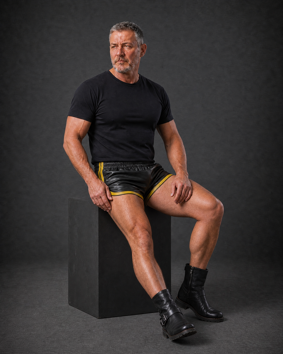Casual Leather Shorts