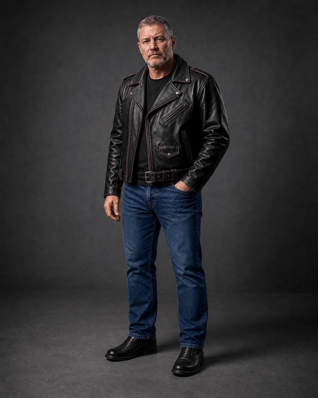 Classic Marlo Leather Jacket - DOMINUS Leather