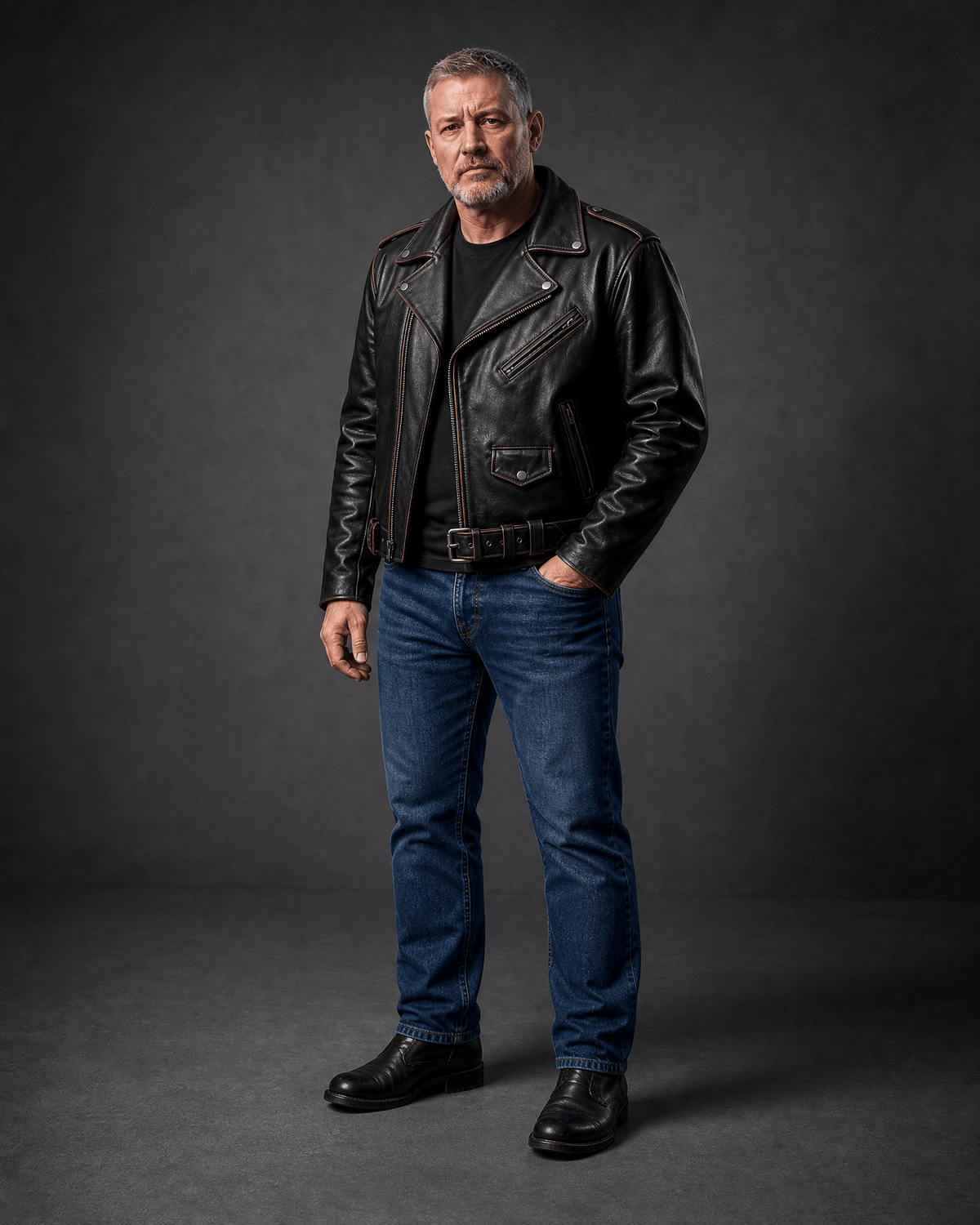 Classic Marlo Leather Jacket - DOMINUS Leather