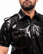 Men’s PVC Shirt High Shine Fetish Shirt
