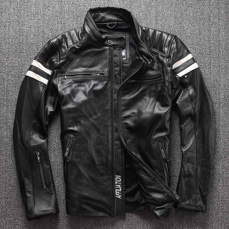 Genuine Leather Motorcycle Jacket