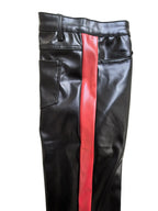 Slim Fitting PU Leather Pants