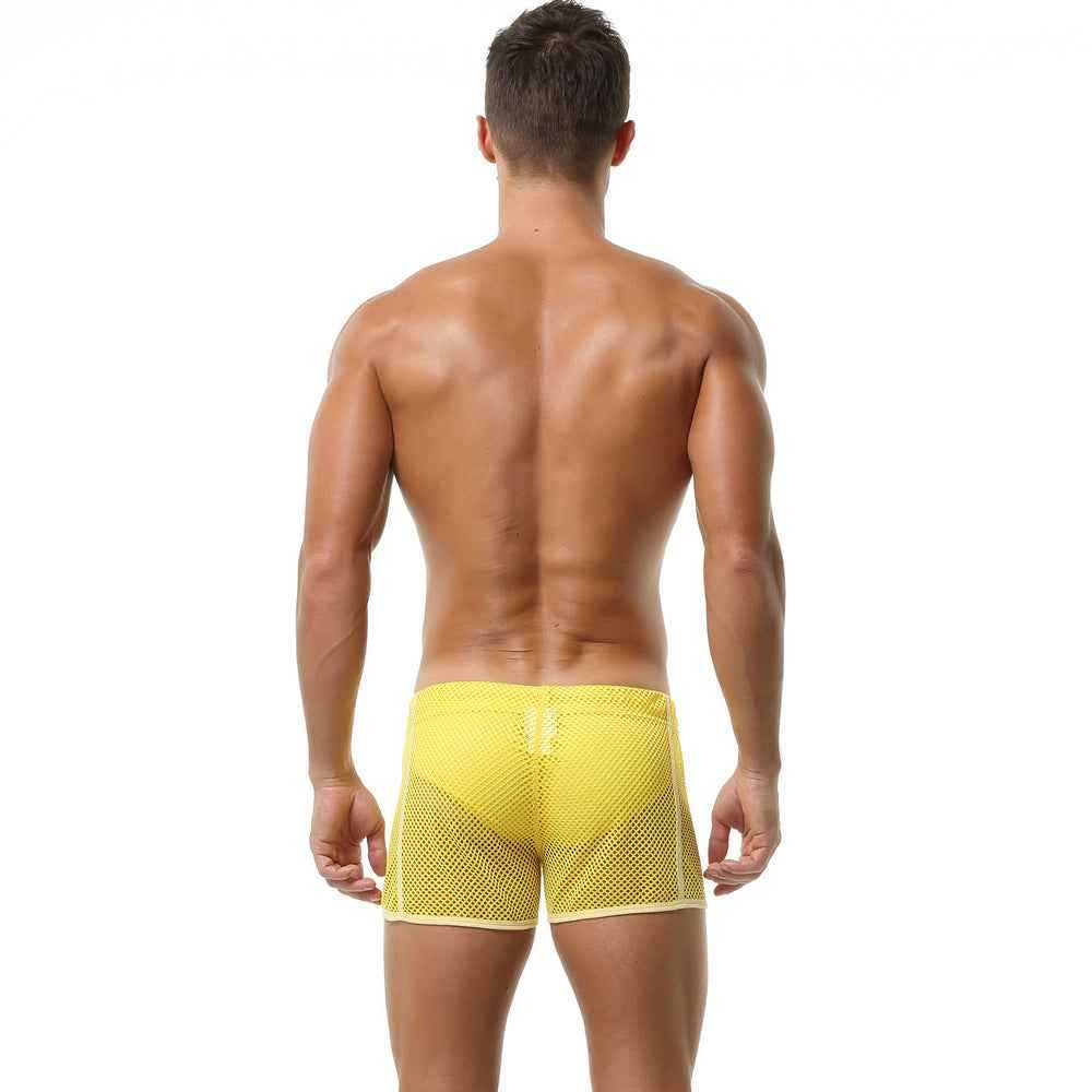 Sheer Mesh Gym Shorts